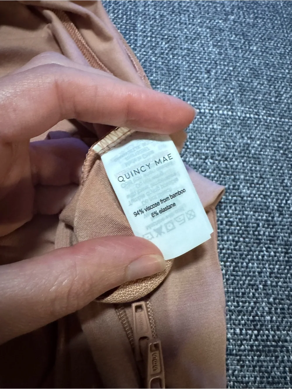 Quincy Mae Bamboo Zip Footie